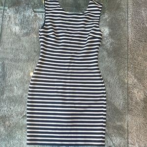Juicy couture navy and white striped dress